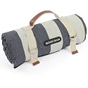 G GOOD GAIN Waterproof Picnic Blankets Outdoor Machine Wash, Denim Blue