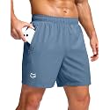G Gradual Men's Athletic Running Shorts with 2 Zipper Pockets 7"/ 5"/ 9"