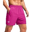 G Gradual Men's Athletic Running Shorts with 2 Zipper Pockets 7"/ 5"/ 9"