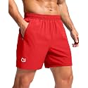 G Gradual Men's Athletic Running Shorts with 2 Zipper Pockets 7"/ 5"/ 9"