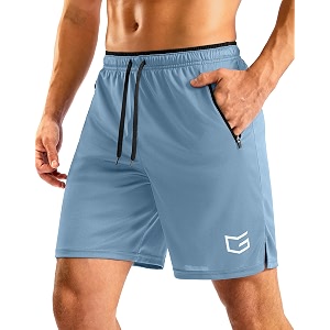G Gradual Mens Gym Workout Shorts Zipper