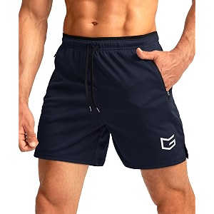 G Gradual Mens Gym Workout Shorts Zipper