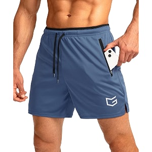 G Gradual Mens Gym Workout Shorts Zipper