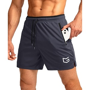 G Gradual Mens Gym Workout Shorts Zipper