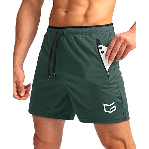G Gradual Mens Gym Workout Shorts Zipper