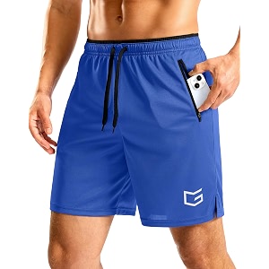 G Gradual Mens Gym Workout Shorts Zipper