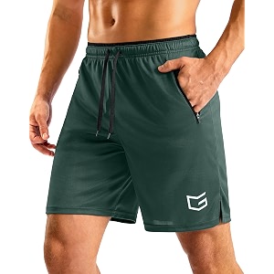 G Gradual Mens Gym Workout Shorts Zipper