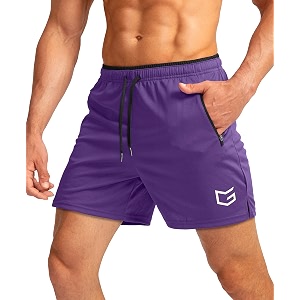 G Gradual Mens Gym Workout Shorts Zipper