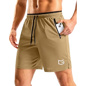 G Gradual Mens Gym Workout Shorts Zipper