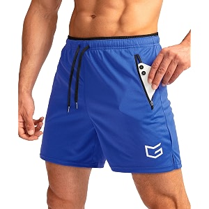 G Gradual Mens Gym Workout Shorts Zipper