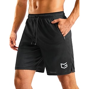 G Gradual Mens Gym Workout Shorts Zipper