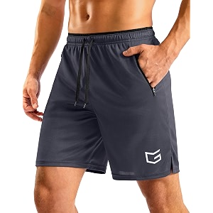 G Gradual Mens Gym Workout Shorts Zipper