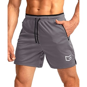 G Gradual Mens Gym Workout Shorts Zipper