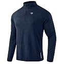 G Gradual Men's Quarter Zip Pullover Running Athletic Shirts Long Sleeve