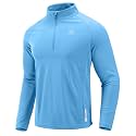 G Gradual Men's Quarter Zip Pullover Running Athletic Shirts Long Sleeve