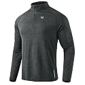 G Gradual Men's Quarter Zip Pullover Running Athletic Shirts Long Sleeve