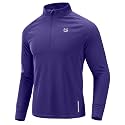 G Gradual Men's Quarter Zip Pullover Running Athletic Shirts Long Sleeve