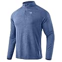 G Gradual Men's Quarter Zip Pullover Running Athletic Shirts Long Sleeve
