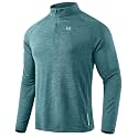 G Gradual Men's Quarter Zip Pullover Running Athletic Shirts Long Sleeve