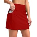 G Gradual Women's 16" Swim Skirt with Pockets High Waisted Tummy Control Modest Swimsuit Bathing Suit Bottoms for Women