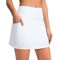 G Gradual Women's 16" Swim Skirt with Pockets High Waisted Tummy Control Modest Swimsuit Bathing Suit Bottoms for Women