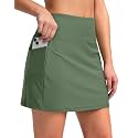 G Gradual Women's 16" Swim Skirt with Pockets High Waisted Tummy Control Modest Swimsuit Bathing Suit Bottoms for Women