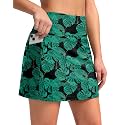 G Gradual Women's 16" Swim Skirt with Pockets High Waisted Tummy Control Modest Swimsuit Bathing Suit Bottoms for Women