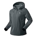 G Gradual Women's Fleece Lined Softshell Jacket Windproof Warm Light Waterproof Hooded Jacket for Women Winter/Fall/Spring