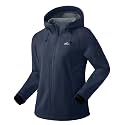 G Gradual Women's Fleece Lined Softshell Jacket Windproof Warm Light Waterproof Hooded Jacket for Women Winter/Fall/Spring