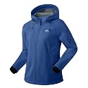 G Gradual Women's Fleece Lined Softshell Jacket Windproof Warm Light Waterproof Hooded Jacket for Women Winter/Fall/Spring