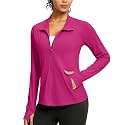 G Gradual Women's Sun Protection Lightweight Athletic Jacket Zip Up Jacket