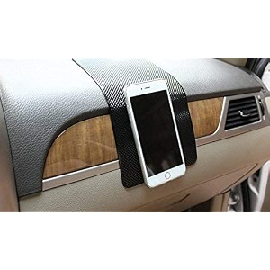 g mall car dashboard non-slip rubber mount sticky adhesive anti slip mat with extra large grip for mobile phone  glasses keys coins black  1528 cm