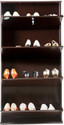 G N Steel 26 Inches Wide 4 Door Powder Coated Wall Mounted Metallic Shoe Rack Metal Shoe Rack (Brown, 4 Shelves, DIY(Do-It-Yourself))