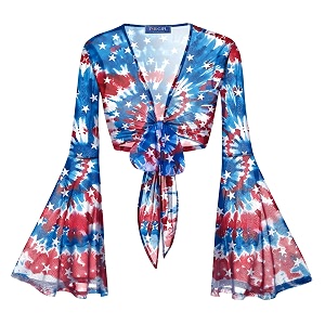For G and PL Women Tie Front