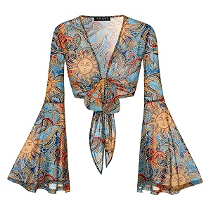 For G and PL Women Tie Front
