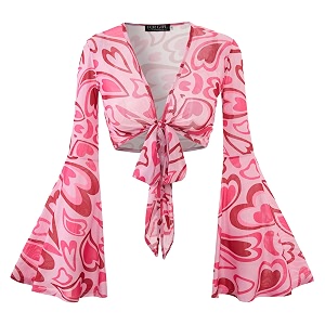 For G and PL Women Tie Front