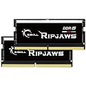 G.SKILL Ripjaws DDR5 SO-DIMM Series DDR5 RAM 32GB (2x16GB) Up to 4800MT/s CL40-39-39-76 1.10V Unbuffered Non-ECC Notebook/Laptop Memory SO-DIMM (F5-4800S4039A16GA2-RS)