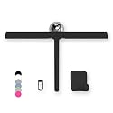 GÜTEWERK Silicone Shower Squeegee with 3-in-1 No-Drill Mount, Black, 15''