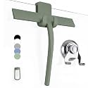 GÜTEWERK Silicone Shower Squeegee with 3-in-1 No-Drill Mount, Green, 9''