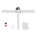 GÜTEWERK Silicone Shower Squeegee with 3-in-1 No-Drill Mount, White, 15''