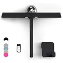 GÜTEWERK Silicone Shower Squeegee with 3-in-1 No-Drill Mount, Black, 11''