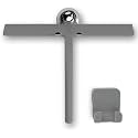 GÜTEWERK Silicone Shower Squeegee with 3-in-1 No-Drill Mount, Grey, 11''