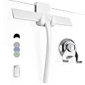GÜTEWERK Silicone Shower Squeegee with 3-in-1 No-Drill Mount, White, 9''