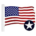 G128 American USA Flag | 2x3 Ft | ToughWeave Series Embroidered 210D Polyester | Country Flag, Embroidered Stars, Sewn Stripes, Indoor/Outdoor, Vibrant Colors, Brass Grommets