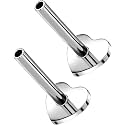 G23 Titanium Flat Back Post (Post Only), Threadless Push Pin &amp; Internally Threaded, 16G/18G/20G, 4.5-14mm, Silver/Gold/Black, Round/Heart/Star/Flower Base for Nose, Helix, Tragus