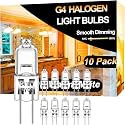 G4 Halogen Bulb 10W 12V 2800K for Under Cabinet Puck Light