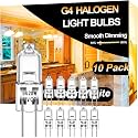 G4 Halogen Bulb 20W 12V 2800K for Under Cabinet Puck Light