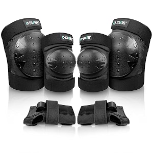 g4free adults kids bike knee pads elbow pads wrist guards 3 in 1 protective gear sets for skateboarding roller skating cycling scooter