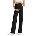 G4Free BareFeel Maternity Yoga Pants Pregnancy Slacks Over the Belly