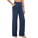 G4Free Yoga Pants for Women Wide Leg Pants with Pockets High Waisted